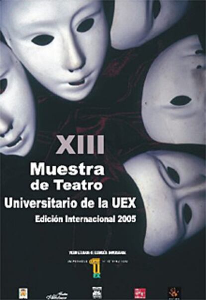 Cartel de la XIII Muestra de Teatro Universitario de la UEx