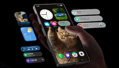 Uso de un smartphone de la Gama Samsung Galaxy
