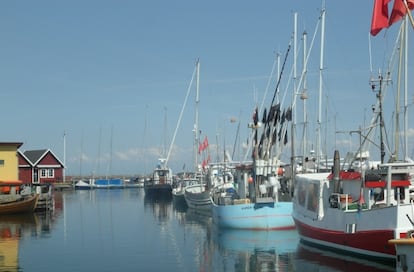 El puerto pesquero de Dragør.