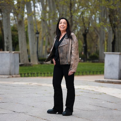 Isabel Galvín, en el Paseo del Prado.
