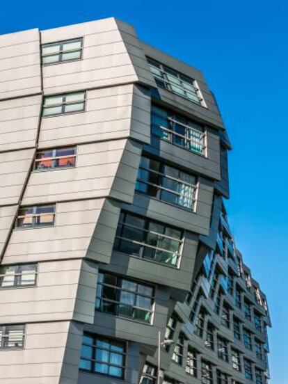 Detalle del edificio The Wave, en Almere.