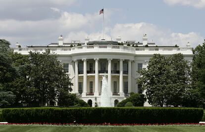 Exterior sur de la Casa Blanca, en Washington.