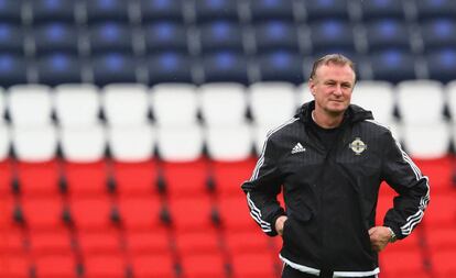 Michael O'Neill, seleccionador católico de Irlanda del Norte.