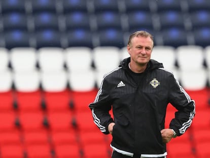 Michael O'Neill, seleccionador católico de Irlanda del Norte.