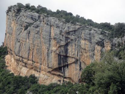 Cañón del Mont-rebei, en el margen catalán y aragonés del río Noguera Ribagorzana.