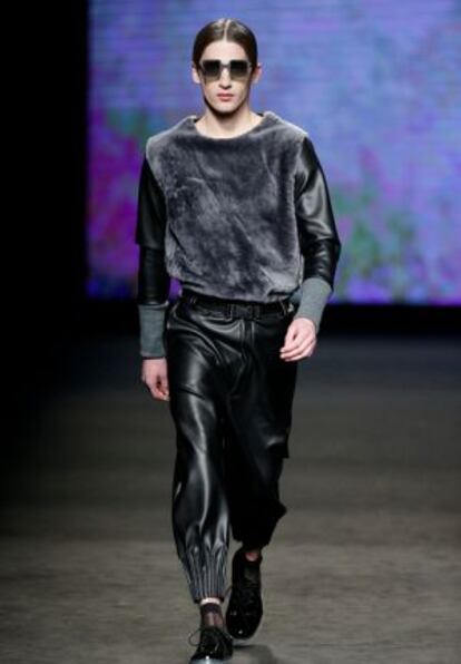 Un momento del desfile de Georgina Vendrell en el 080 Barcelona