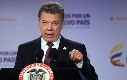 El presidente colombiano, Juan Manuel Santos, en una imagen de archivo
