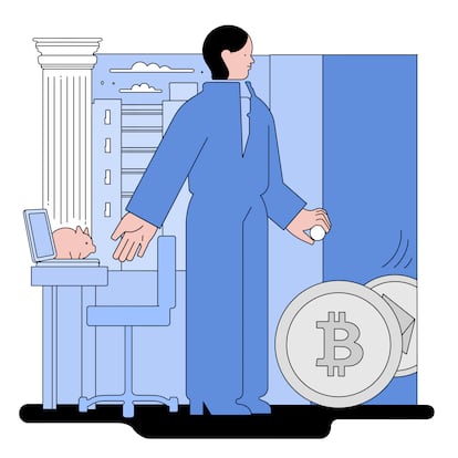 Criptomonedas: la antigua ciudad sin ley se domestica con la entrada de gigantes como BlackRock, Fidelity, el BBVA o el Santander