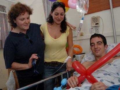 Ilan Grapel, mientras estaba hospitalizado en un hospital en Rambam durante la guerra entre Líbano e Israel en 2006.