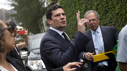 Sérgio Moro e o futuro ministro da Economia, Paulo Guedes