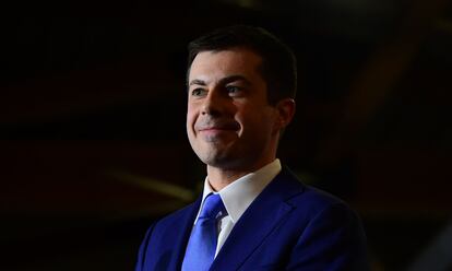 Pete Buttigieg posa para un retrato, en febrero pasado.