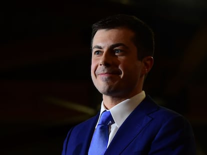 Pete Buttigieg posa para un retrato, en febrero pasado.