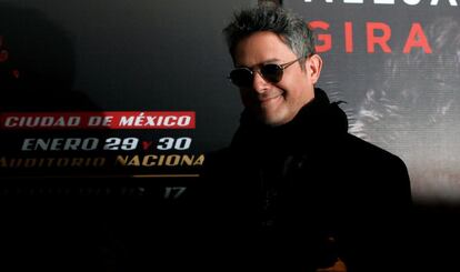 Alejandro Sanz presenta su gira Sirope en M&eacute;xico. 