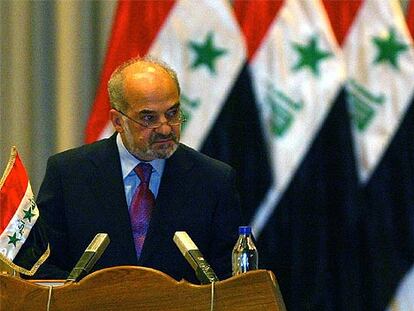 El primer ministro iraquí Ibrahim al Yafari