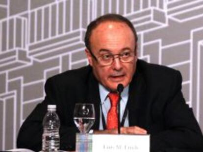 El gobernador del Banco de Espa&ntilde;a, Luis Mar&iacute;a Linde. 