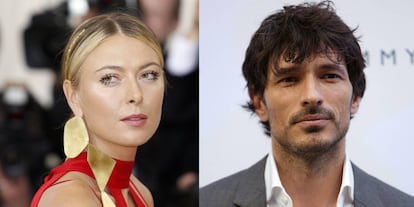 María Sharapova y Andrés Velencoso.