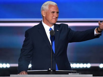 El gobernador de Indiana Mike Pence.