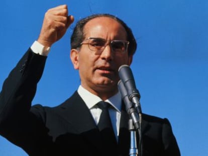 Emilio Colombo, durante su &eacute;poca de primer ministro, en 1971.