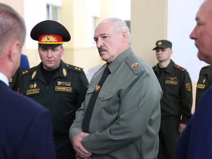 Lukashenko, presidente bielorruso, en la localidad de Shklov, el pasado 16 de junio.