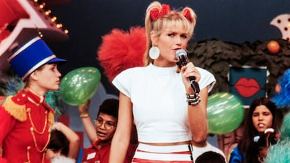 Xuxa, en su programa en 1993.