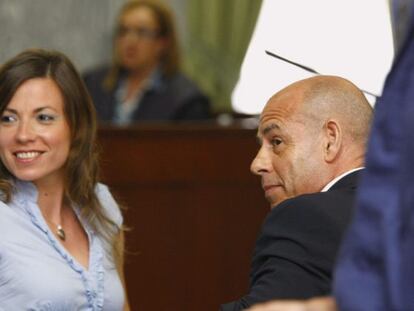 Fernando Torres Baena and his wife, Mar&iacute;a Jos&eacute; Gonz&aacute;lez Pe&ntilde;a, two of the four accused in so-called &quot;Karate case.&quot; 