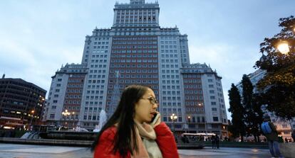 El Edificio España en el centro de Madrid.