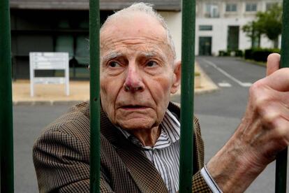 Pierre Lambert, padre de Vincent Lambert, hoy en el hospital en el que se encuentra su hijo.