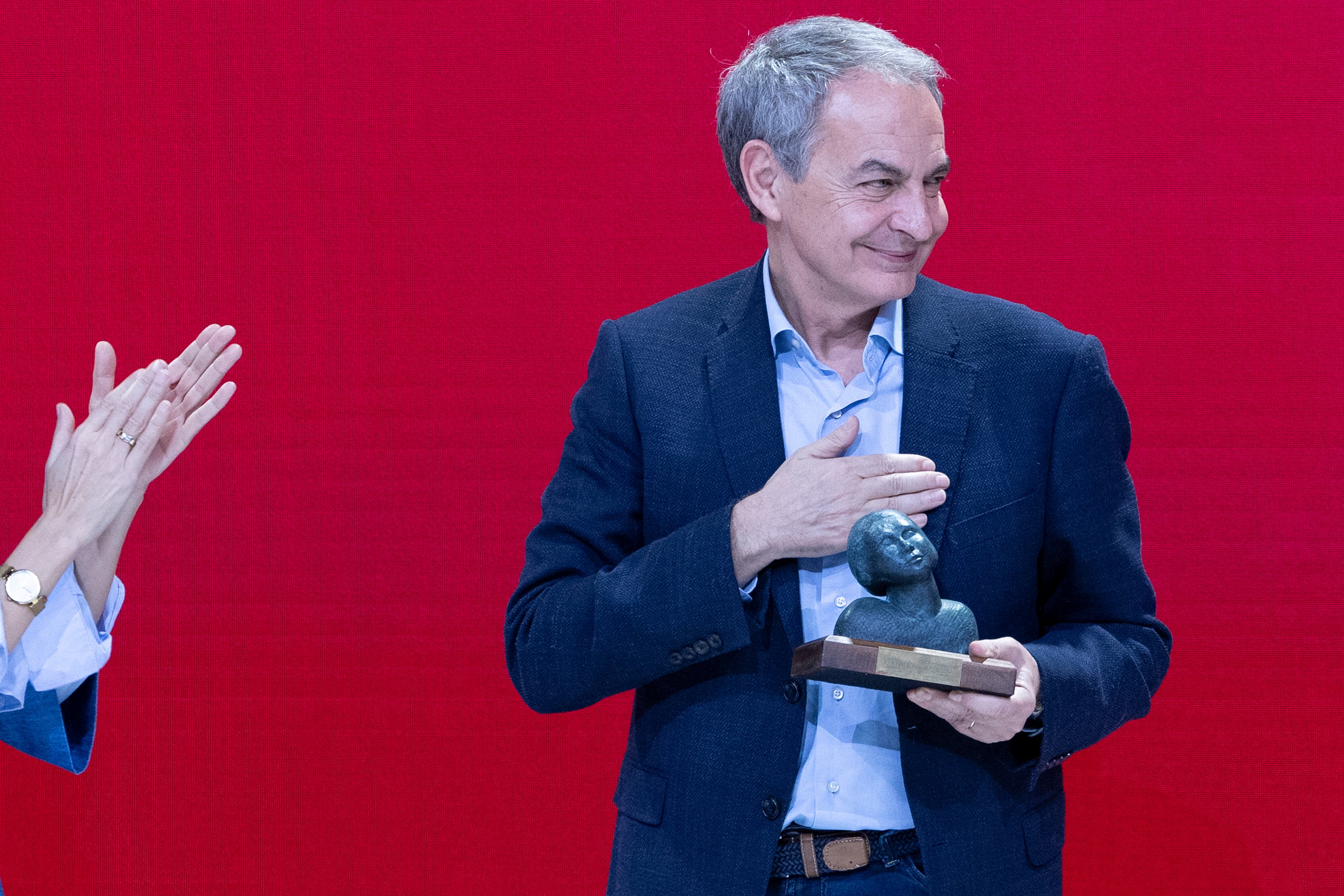 José Luis Rodríguez Zapatero, en noviembre de 2024, en un acto.