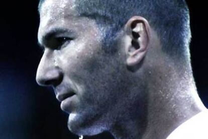 Primer plano de Zidane en un fotograma de la película.