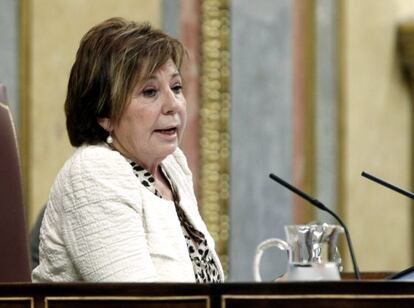 La vicepresidenta segunda del Congreso, Celia Villalobos, durante el pleno.