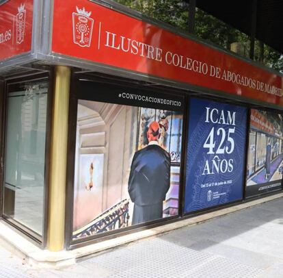 Fachada de la sede del Colegio de la Abogacía de Madrid, en la calle Serrano. ICAM