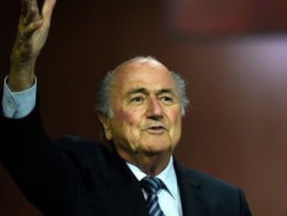 Joseph Blatter, na sexta-feira no congresso da FIFA.