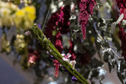 La muestra gastronómica 'A Tres Tiempos' incluyó algunas flores comestibles.