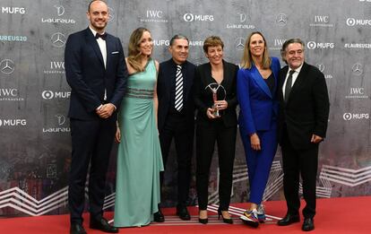 Carlos Jiménez, Marta Fernández, Sergio Scariolo, Elisa Aguilar, Amaya Valdemoro y Pepu Hernández.