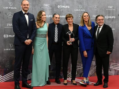 Carlos Jiménez, Marta Fernández, Sergio Scariolo, Elisa Aguilar, Amaya Valdemoro y Pepu Hernández.