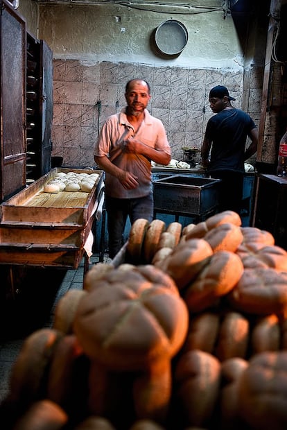 Una panadería del barrio de Gargabia.