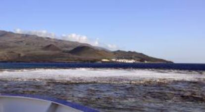 Imagen cedida por el Centro Oceanográfico del Instituto Español de Oceanografía Canarias que muestra una parte del sur de la isla de El Hierro. EFE/Archivo