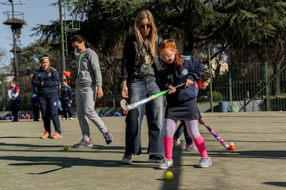 Entrenamiento del club Lionas y Liones, el 3 de agosto.
