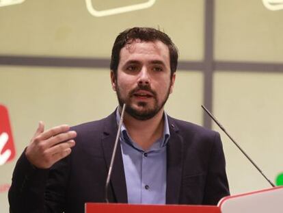  El dirigente de IU, Alberto Garz&oacute;n.