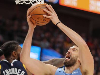 Marc Gasol y Crowder.