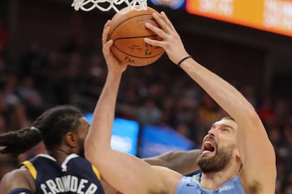 Marc Gasol y Crowder.