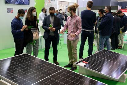 Paneles solares en la feria Genera del pasado año.