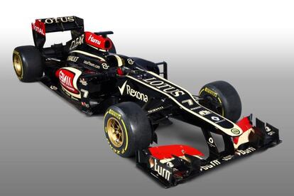 Maqueta del Lotus E21 presentado ayer en Enstone.