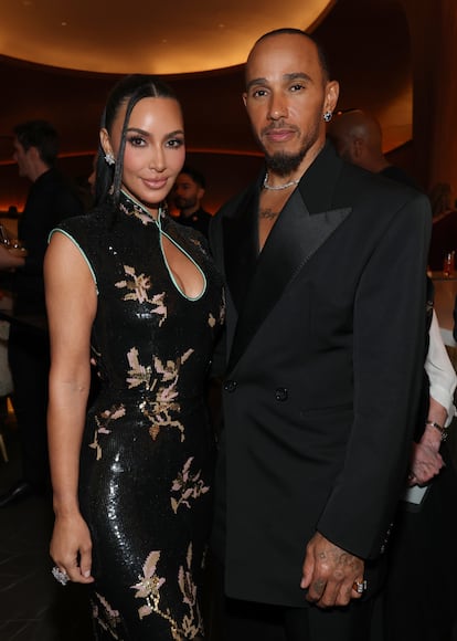 Kim Kardashian Lewis Hamilton