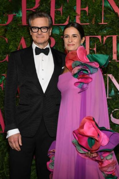 Colin Firth y su esposa Livia Giuggioli en los Fashion Awards en el pasado septiembre