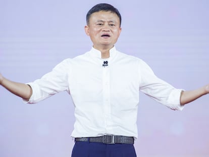 Jack Ma, fundador do site de vendas Alibaba, em Hangzhou, China, em 2019.