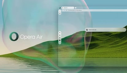 Interfaz del nuevo navegador Opera Air