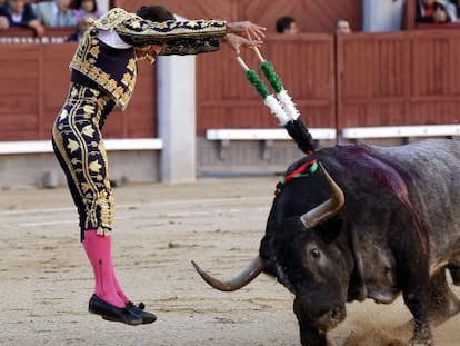 El destre Antonio Ferrera, a la plaça de Las Ventas la tardor del 2013.