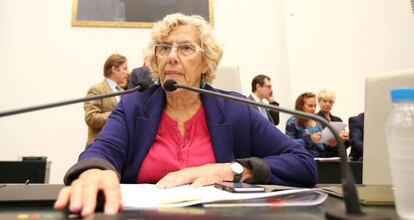 La alcaldesa de Madrid, Manuela Carmena. 