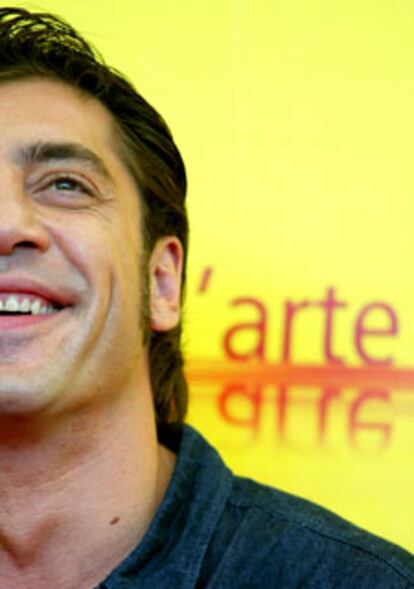 Javier Bardem posa para los fotógrafos en la conferencia de prensa.